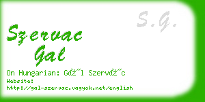 szervac gal business card